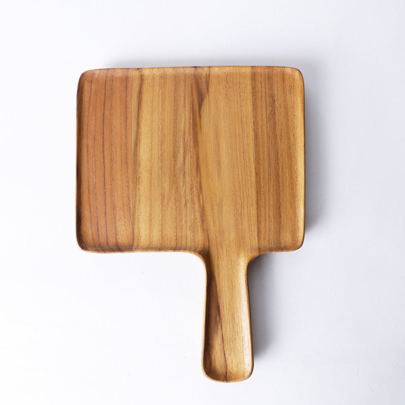 Blanche Serving Tray with Handle- Teak