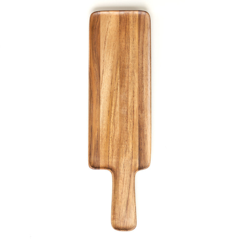 Blanche Serving Tray with Handle- Teak